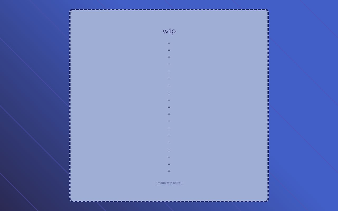 Carrd profile picture for @whoa